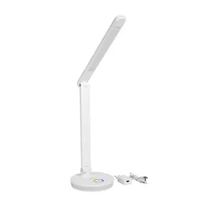   PLATINET Asztali lámpa RGB, 12W, LED, USB-A és USB-C töltő portal, 6000K, 500 Lumen, fehér