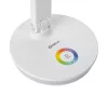 PLATINET Asztali lámpa RGB, 12W, LED, USB-A és USB-C töltő portal, 6000K, 500 Lumen, fehér