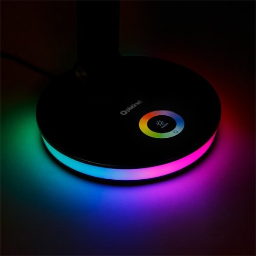 PLATINET Asztali lámpa RGB, 12W, LED, USB-A és USB-C töltő portal, 6000K, 500 Lumen, fehér