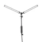   PLATINET Asztali lámpa 20W, 500Lm, flexibilis, LED, rajzasztali lámpa, dupla lámpatest, fekete