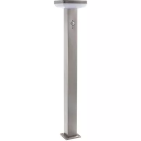   OPTONICA LED Lámpa, kültéri, napelemes, solar lámpa, rögzíthető, SS-szálcsiszolt alumínium 4,4W