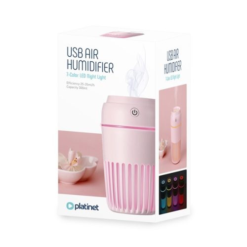 PLATINET Párologtató LED MISTY 300ml, rózsaszín
