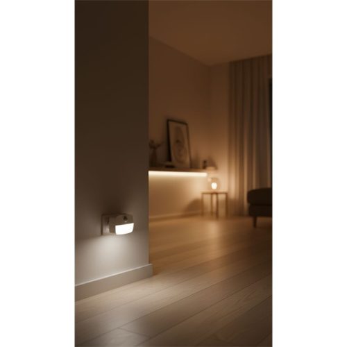 ANSMANN Éjszakai Lámpa, Szenzoros, Dugaszolóaljzatba csatlakoztatható, mozgásérzékelővel, 3 világítás móddal