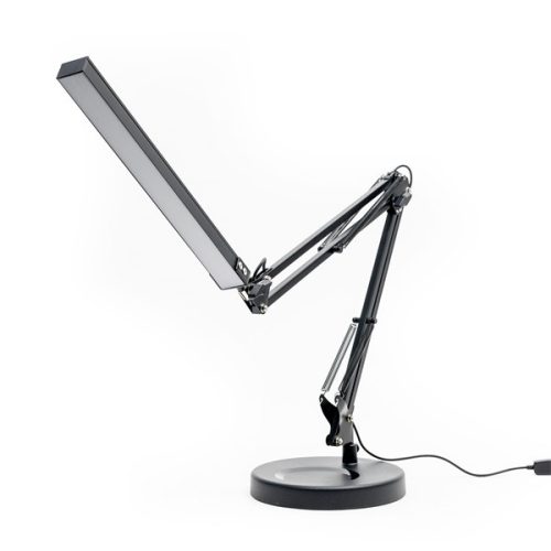 PLATINET Asztali lámpa 10W, 500Lm, flexibilis, LED, rajzasztali lámpa, fekete