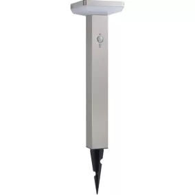   OPTONICA LED Lámpa, kültéri, napelemes, solar gyep lámpa, földbe szúrható SS-szálcsiszolt alumínium 4,4W