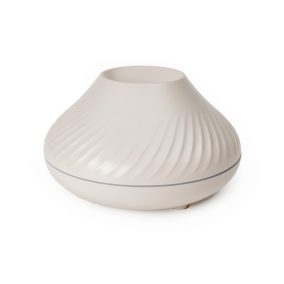   PLATINET Párologtató + Illatosító, aroma diffúzor, Láng hatású, Ultrahangos, 130ml,  ajándék Levendulás olajjal, fehér