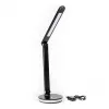 PLATINET Asztali lámpa RGB, 12W, LED, USB-A és USB-C töltő portal, 6000K, 500 Lumen, fekete