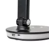 PLATINET Asztali lámpa RGB, 12W, LED, USB-A és USB-C töltő portal, 6000K, 500 Lumen, fekete