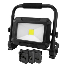   ANSMANN LED Lámpa, Munkalámpa, LED fényszóró 18 V, adapterlemezekkel Bosch, Makita, Milwaukee/DeWalt típusokhoz
