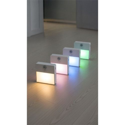 ANSMANN Éjszakai Lámpa, Tölthető, Szenzoros, Mágneses talp, beépített alkonykapcsoló, mozgásérzékelő, 5 világítás mód