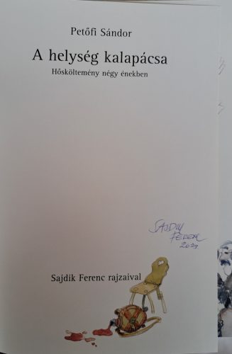 DEDIKÁLT-A helység kalapácsa Sajdik Ferenc által aláírt könyv