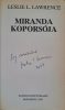 DEDIKÁLT-  Leslie L. Lawrence: Miranda koporsója 