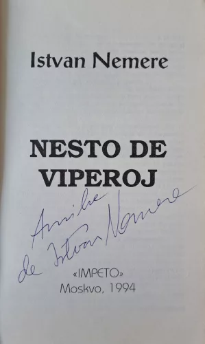 DEDIKÁLT-Nesto de viperoj - Eszperantó nyelvű