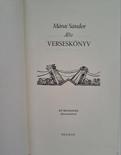 Márai Sándor: Verses könyv