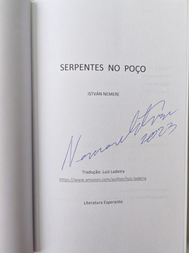 DEDIKÁLT - Nemere István: Serpentes no poco (portugál nyelvű)
