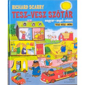 DEDIKLÁLT-  Richard Scarry: Tesz -vesz szótár Magyar-angol-német  - Dedikálva Huck Scarry által    DEDIKLÁLT-  Richard Scarry: Tesz -vesz szótár Magyar-angol-német  - Dedikálva Huck Scarry által