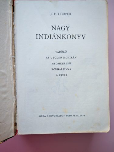 James Fenimore Cooper: Nagy ​indiánkönyv (1976)
