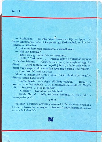 DEDIKÁLT - Leslie L. Lawrence: A suttogó árnyak öble
