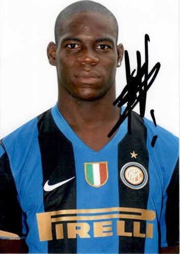 Signed photo by Balotelli 10x15 cm