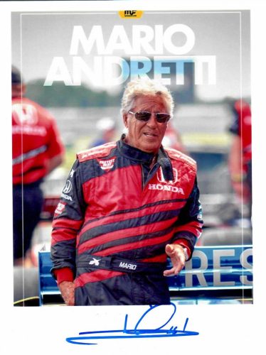 Mario Andretti aláírt fotó 15x20 cm