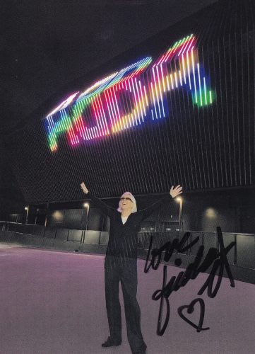 Signed photo by Anni-Frid Lungstad 10,5x14 cm