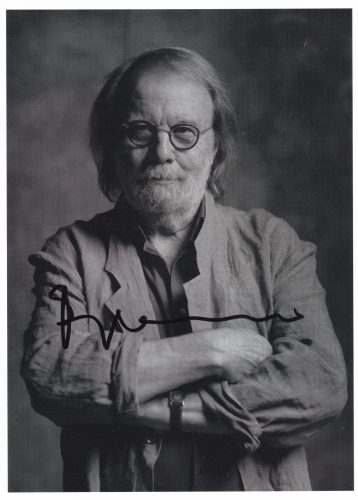 Signed photo by  Benny Andersson  (ABBA) 15x20 cm