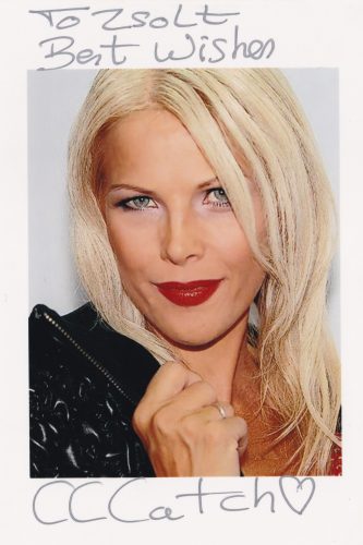 Signed photo by C.C. Catch 10x15 cm