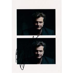 Signed photo by Colin Firth_2 10x15 cm Signed photo by Colin Firth_2 10x15 cm