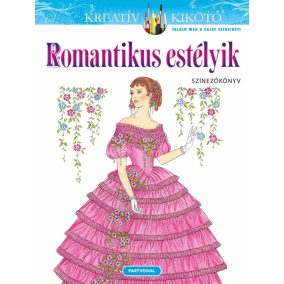 Romantikus estélyik - Színezőköny Romantikus estélyik - Színezőköny