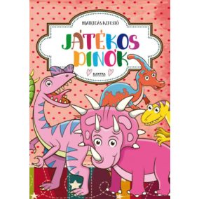 Játékos dinók - Matricás kifestő Játékos dinók - Matricás kifestő