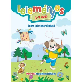  Leleményes 3-4 éves: Szem-kéz koordináció - Matricás foglalkoztatófüzet