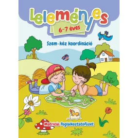   Leleményes 6-7 éves: Szem-kéz koordináció - Matricás foglalkoztatófüzet