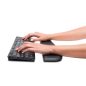   Csuklótámasz billentyűzethez, géltöltésű, alacsony profil, KENSINGTON "ErgoSoft™", fekete