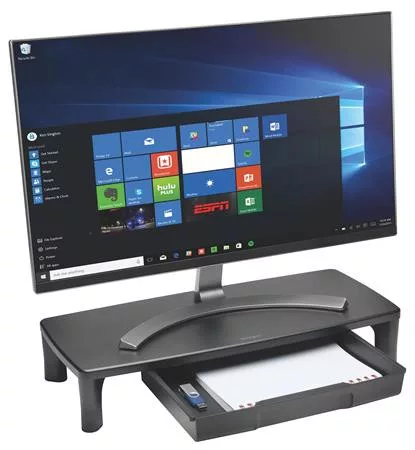 Monitorállvány, állítható magasság, fiókkal, KENSINGTON SmartFit™