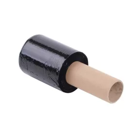 Kézi nyújtható fólia, fekete, fogantyúval, 0,1m x 153m