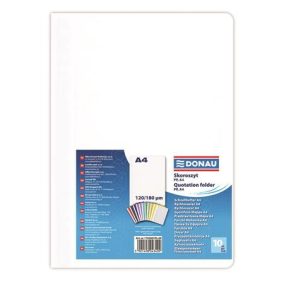Gyorsfűző, PP, A4, DONAU, fehér Gyorsfűző, PP, A4, DONAU, fehér