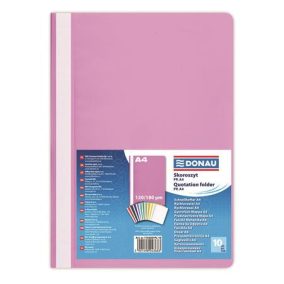 Gyorsfűző, PP, A4, DONAU, rózsaszín Gyorsfűző, PP, A4, DONAU, rózsaszín