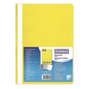 Gyorsfűző, PP, A4, DONAU, citromsárga Gyorsfűző, PP, A4, DONAU, citromsárga