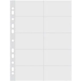   Névjegykártyatartó genotherm, lefűzhető, A4, 50 mikron, víztiszta, DONAU