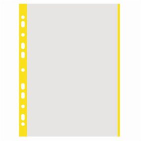   Genotherm, lefűzhető, színes szélű, A4, 40 mikron, narancsos felület, DONAU, sárga