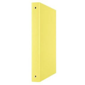   Gyűrűs könyv, 4 gyűrű, 35 mm, A4, PP/karton, DONAU, citromsárga