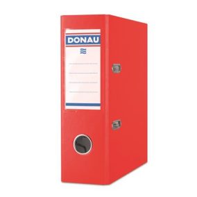   Iratrendező, 75 mm, A5, PP/karton, DONAU "Master", piros