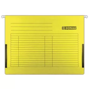 Függőmappa, oldalvédelemmel, karton, A4, DONAU, sárga