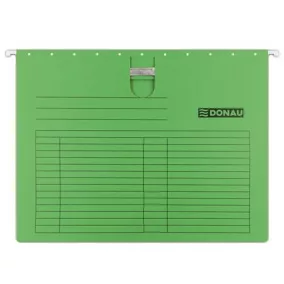 Függőmappa, gyorsfűzős, karton, A4, DONAU, zöld