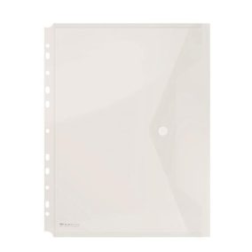   Irattartó tasak, A4, PP, patentos, lefűzhető, DONAU, áttetsző