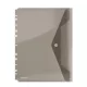 Irattartó tasak, A4, PP, patentos, lefűzhető, DONAU, füstszínű
