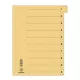 Regiszter, karton, A4, mikroperforált, DONAU, citromsárga