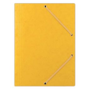   Gumis mappa, prespán, A4, DONAU "Premium", citromsárga