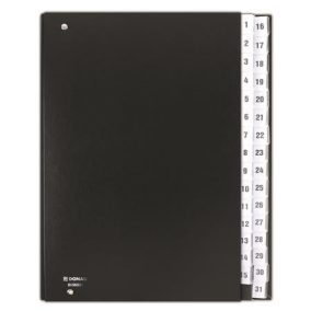 Előrendező, A4, 1-31, karton, DONAU, fekete Előrendező, A4, 1-31, karton, DONAU, fekete