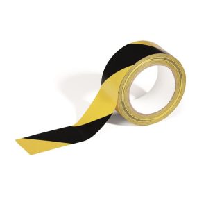 Jelölőszalag, 50 mm x 33 m, 0,16 mm, DURABLE "DURALINE", sárga-fekete   Jelölőszalag, 50 mm x 33 m, 0,16 mm, DURABLE "DURALINE", sárga-fekete
